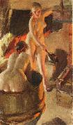 Anders Zorn Women Bathing in the Sauna oil painting reproduction